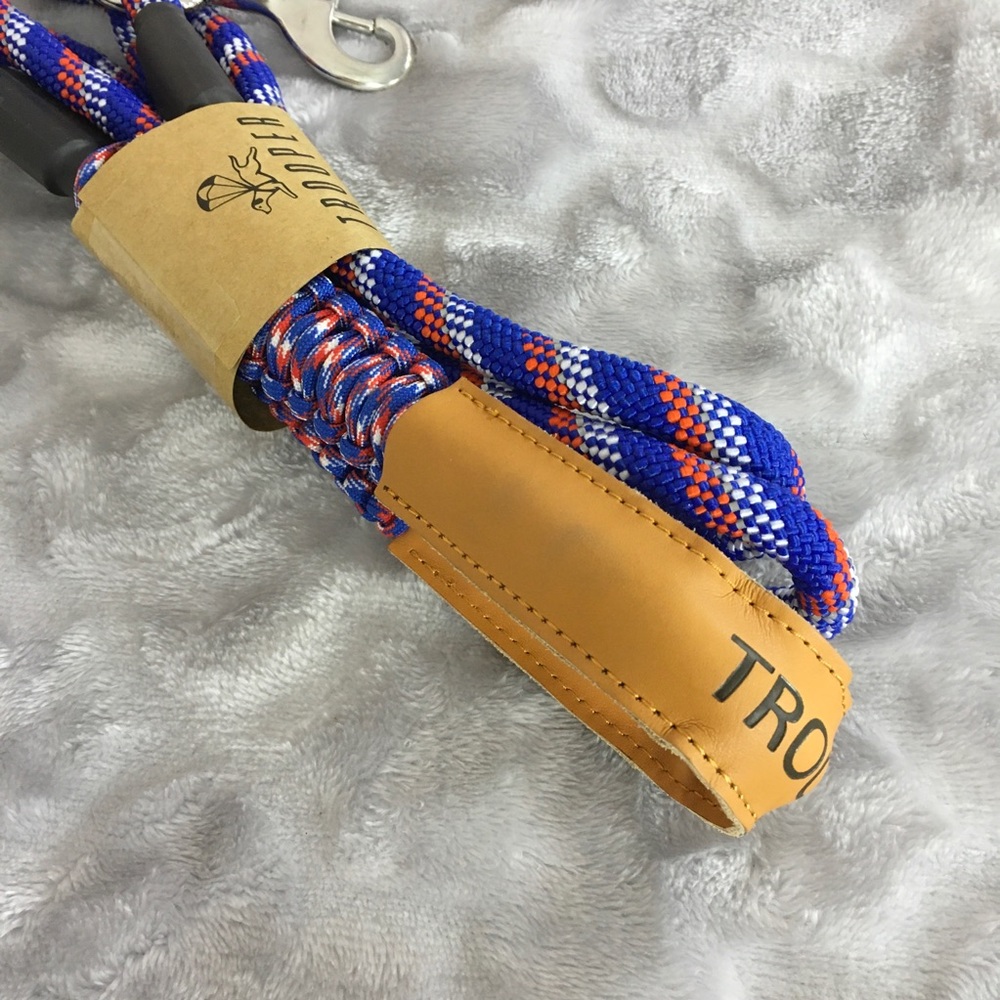 Trooper 60” Lasso Rope Leash Leather Wrist Guard - Picture 4 of 5